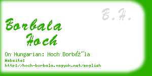 borbala hoch business card